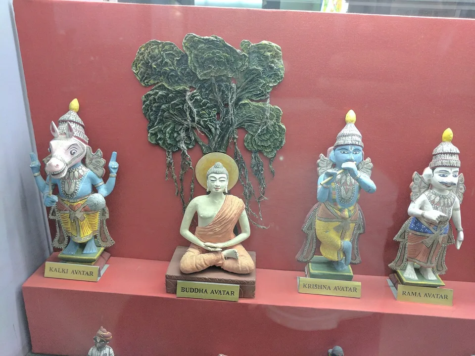 Vishnu Avatar Figurines — hand-made golu doll from The Golu Shop