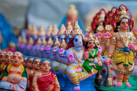 Varaha & Vishnu Avatar Dolls — hand-made golu doll from The Golu Shop