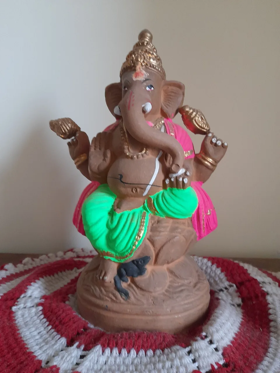 Hand-Painted Terracotta Ganesha — hand-made golu doll from The Golu Shop