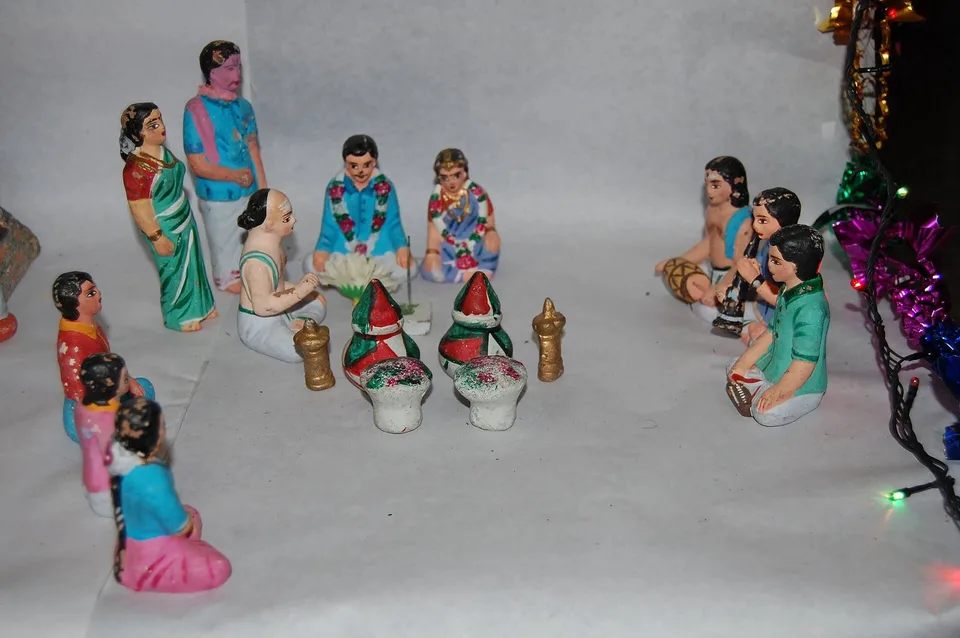 South Indian Wedding Golu Set — hand-made golu doll from The Golu Shop