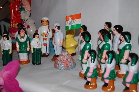 Independence Day Theme Set — hand-made golu doll from The Golu Shop
