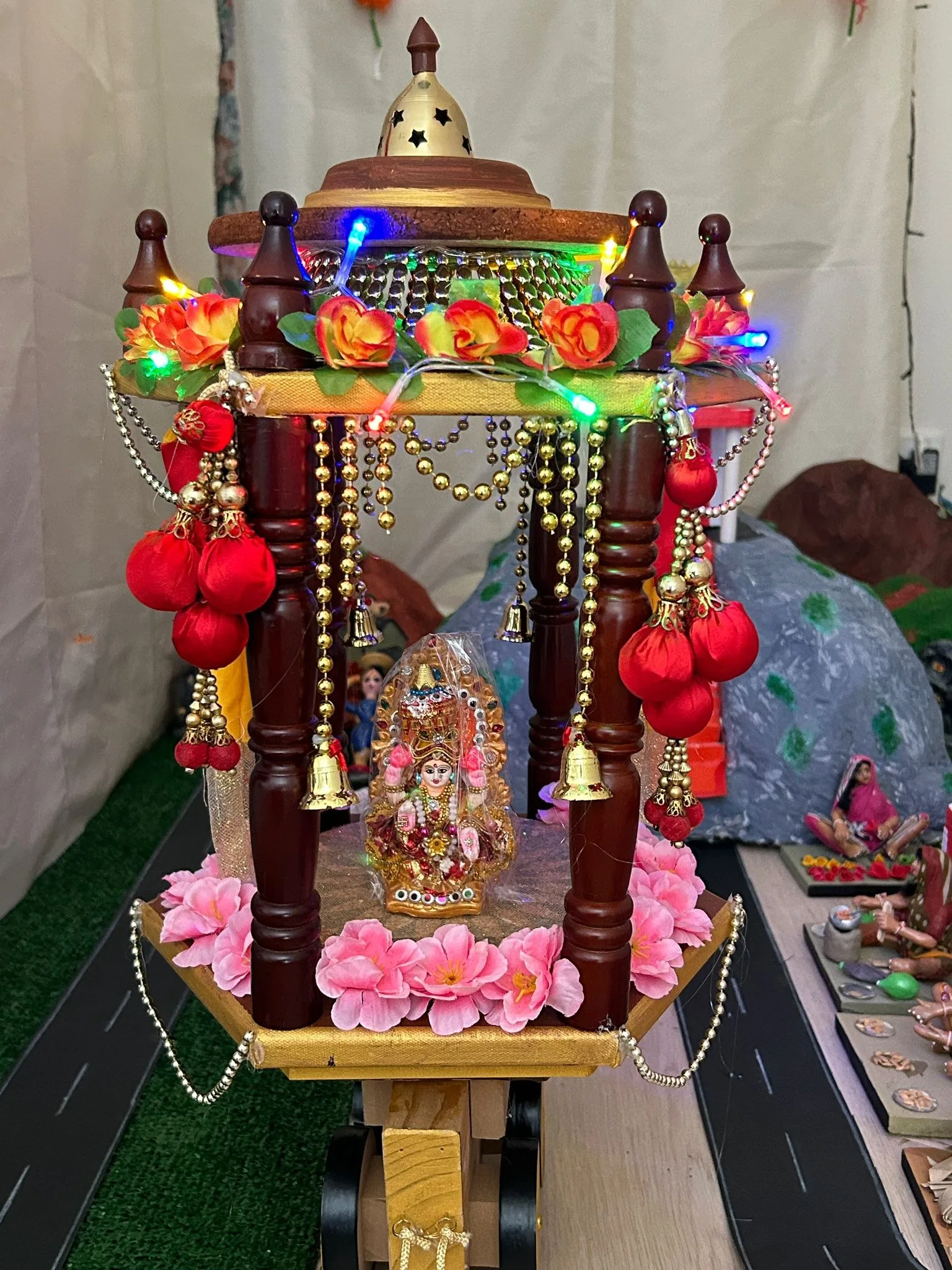 Festive Temple Ther (Chariot) — hand-made golu doll from The Golu Shop