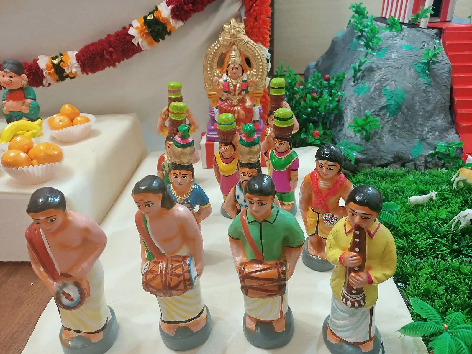 Amman Thiruvizha Procession Set — hand-made golu doll from The Golu Shop