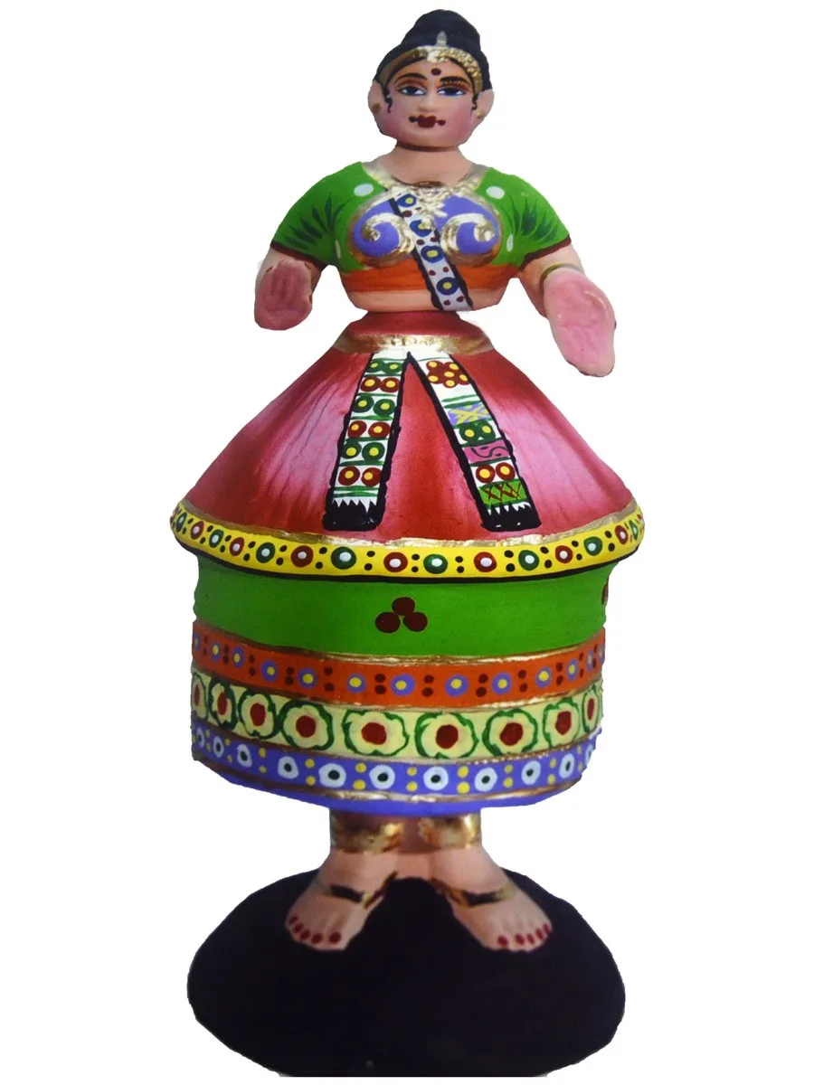 Manipuri Dancer Doll — hand-made golu doll from The Golu Shop